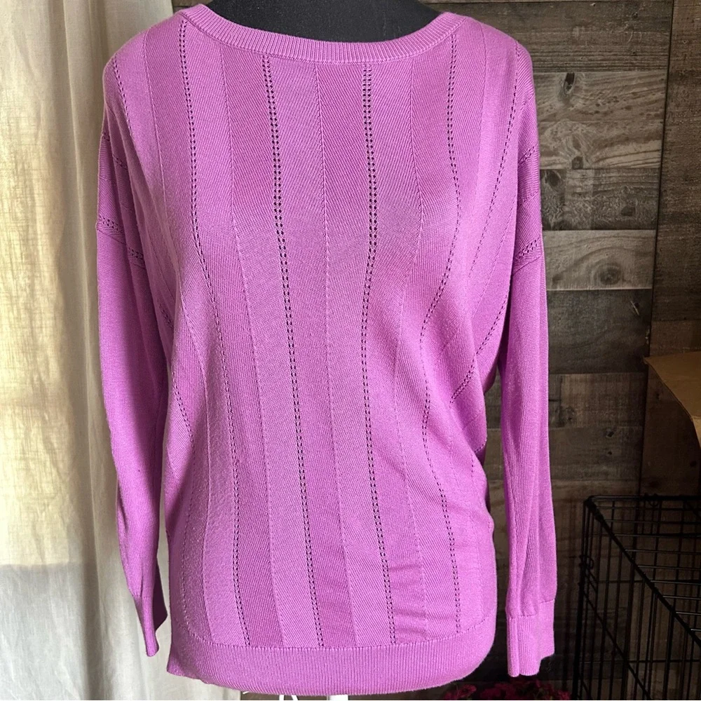 Banana Republic Women's Lilac Crew Neck Sweater - Picture 1 of 7